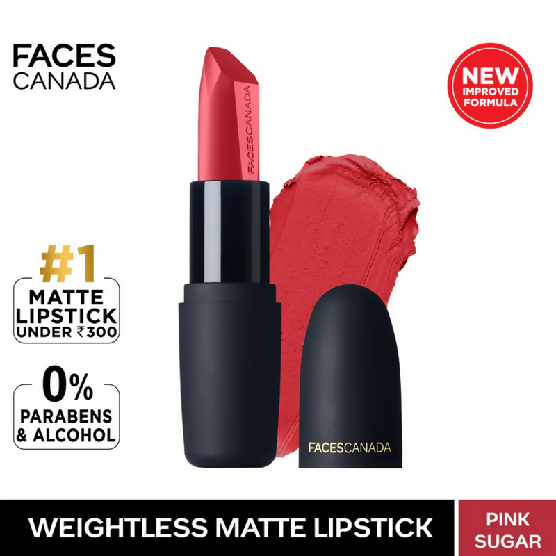 Faces Canada Weightless Matte Finish Lipstick - Pink Sugar 04