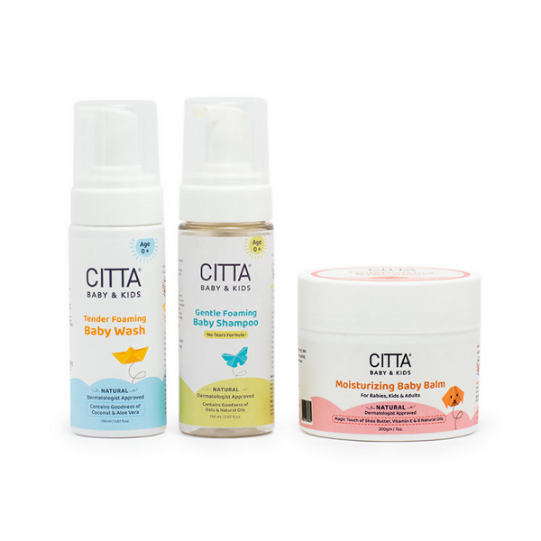 Citta Baby & Kids Baby Bath Set - Baby Body Wash, Baby Shampoo & Baby Balm
