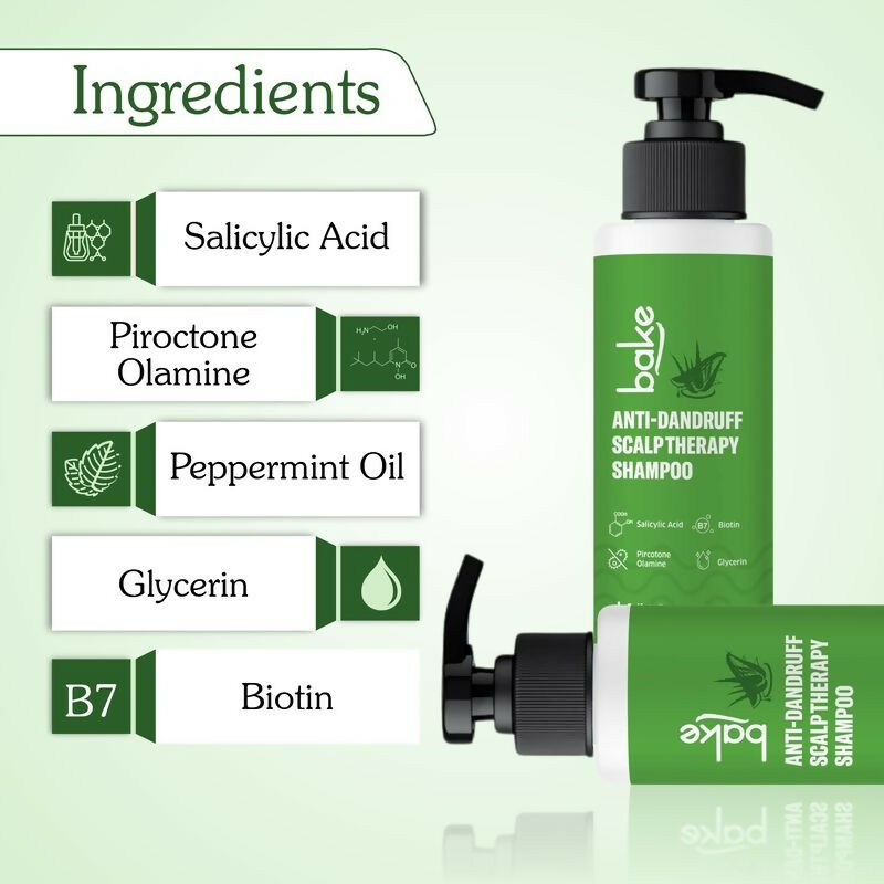 Bake 2% Salicylic Acid Anti Dandruff Scalp Therapy Shampoo