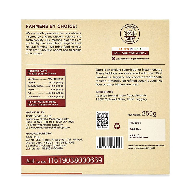 Two Brothers Organic Farms Sattu Laddu