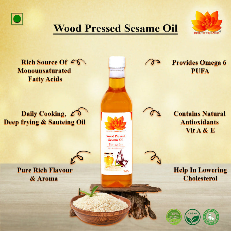 Dorjee Wellness Wood Pressed Sesame Oil