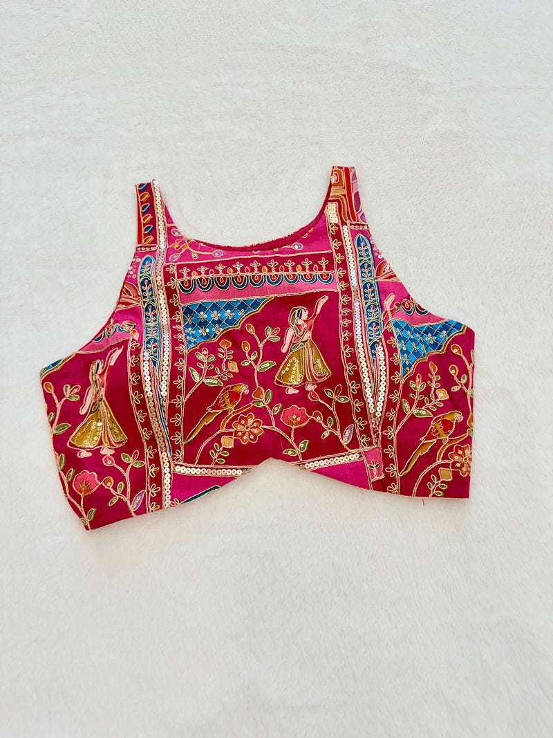 Anamika Rani Pink Blouse