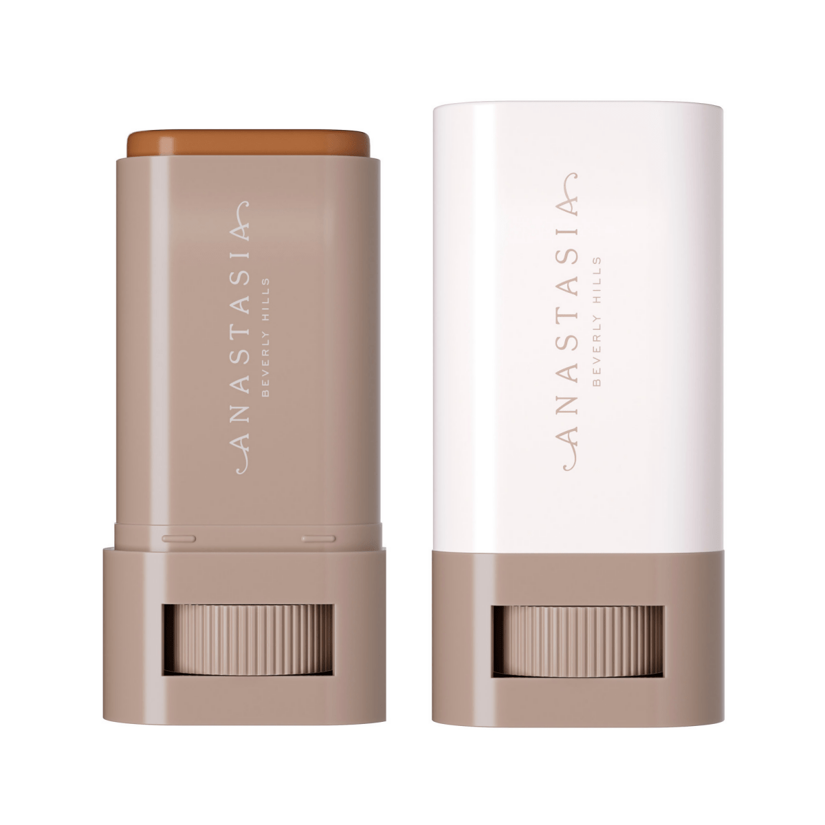 Two makeup sticks with 'Anastasia Beverly Hills' branding on a white background