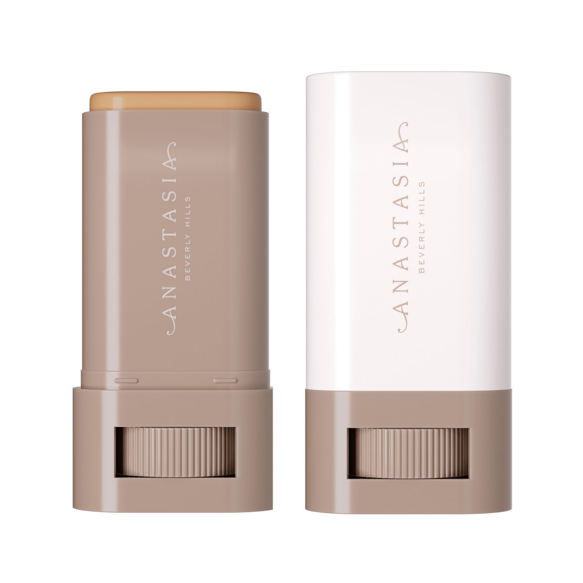 Two makeup sticks with 'Anastasia' branding on a white background