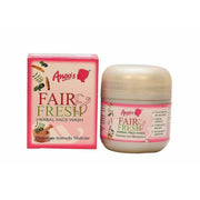 Packaging and container of Anoos Fair and Fresh Herbal Face Wash, with product information and branding visible.