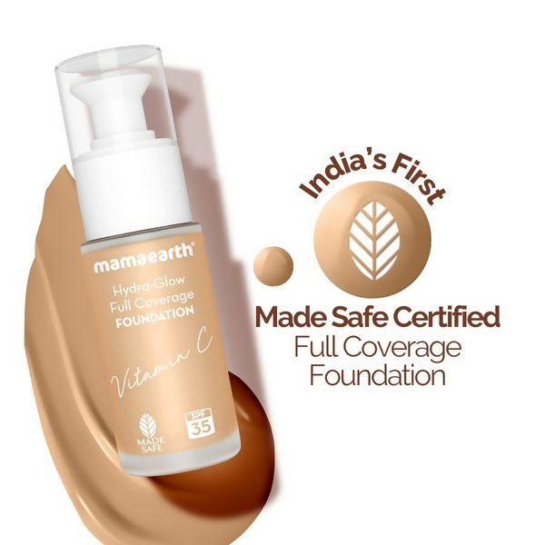 Mamaearth Hydra-Glow Full Coverage Foundation With Vitamin C & Turmeric - Beige Glow