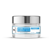 Jar of Hydro Boost Sleeping Mask with a blue label on a white background