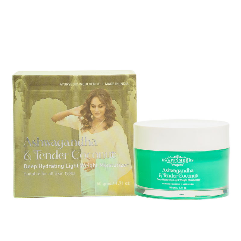 Haappyherbs Ashwagandha & Tender Coconut Deep Hydrating Light Weight Moisturizer