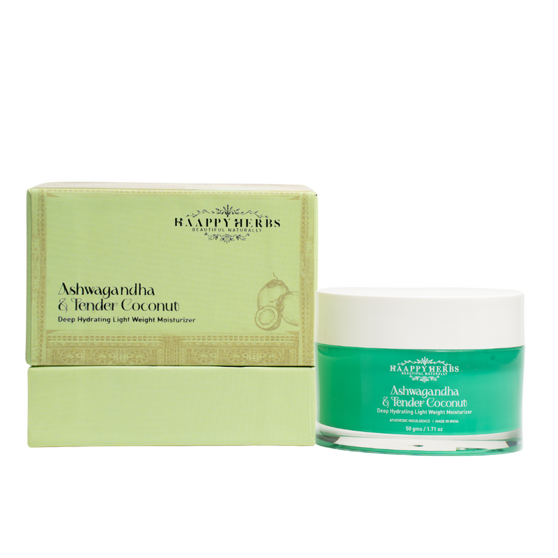 Haappyherbs Ashwagandha & Tender Coconut Deep Hydrating Light Weight Moisturizer