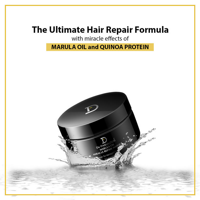 De Fabulous Marula Oil Sulphate Free Miracle Repair Masque For All Hair Types