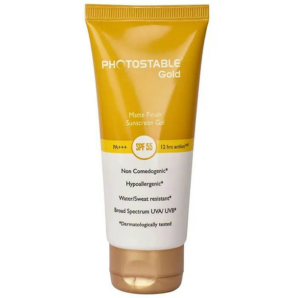 Photostable Gold Sunscreen Gel SPF 55