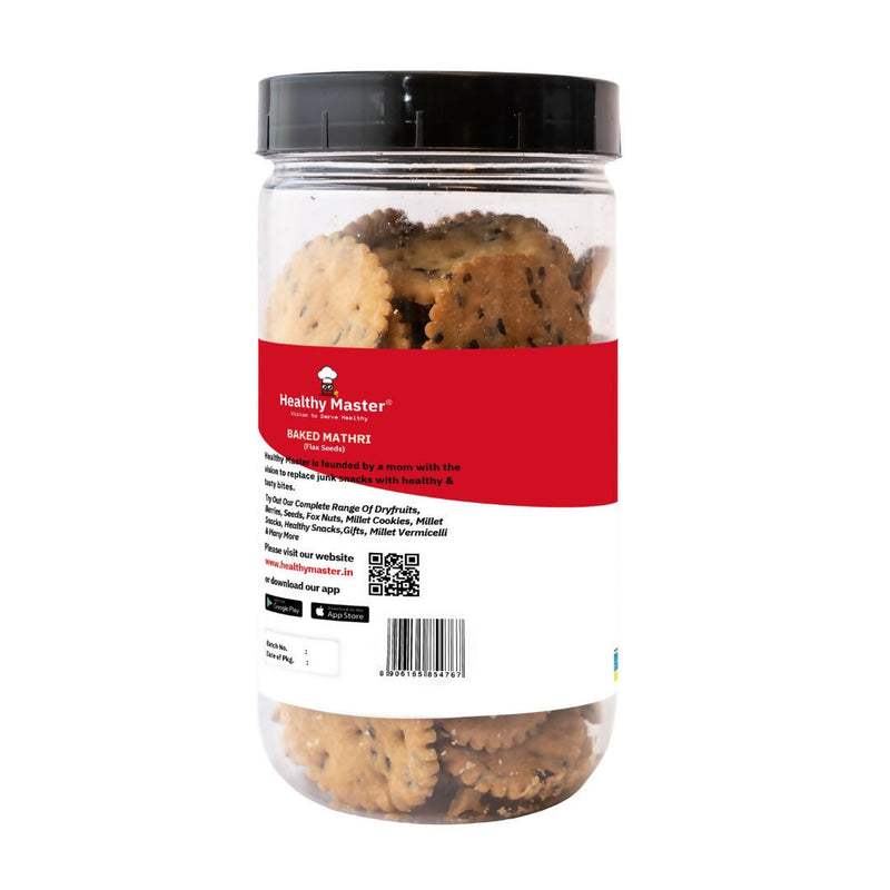 Healthy Master Baked Wheat Mathri (Flax Seed)