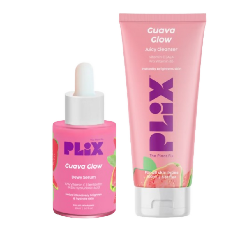 PLIX The Plant Fix Guava 10% Vitamin C Face Serum & Face Wash Combo