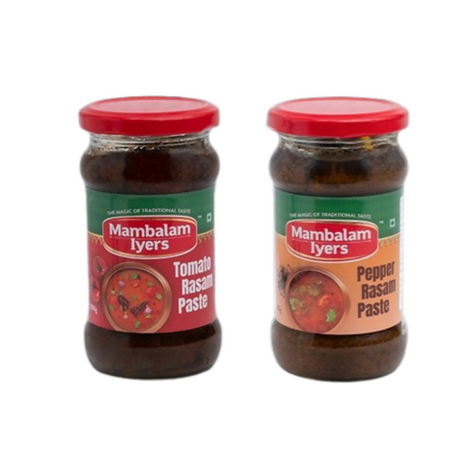 Mambalam Iyers Tomato Rasam & Pepper Rasam Paste Combo