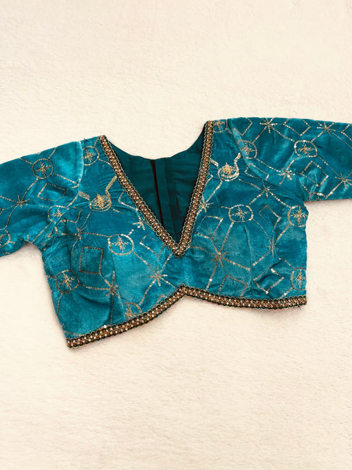 Chandrika Green Blouse