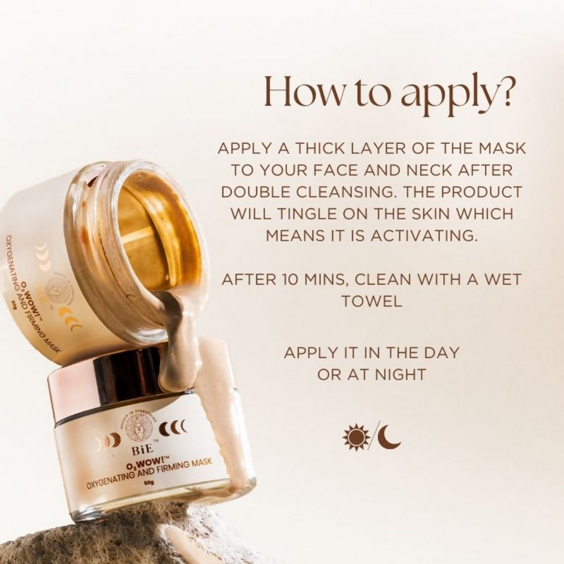 BiE O2wow Oxygenating & Firming Mask With Oxygen Vital For Brightening Skin
