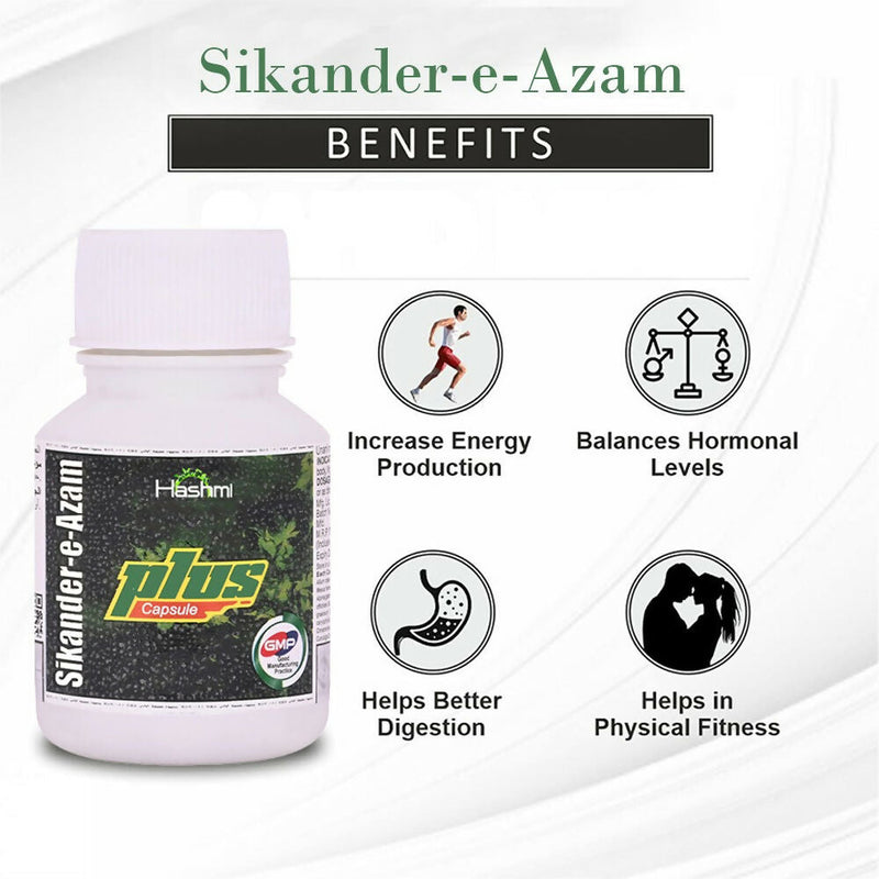 Hashmi Sikander-E-Azam Plus Capsule – May Support Men's Wellness & Vitality