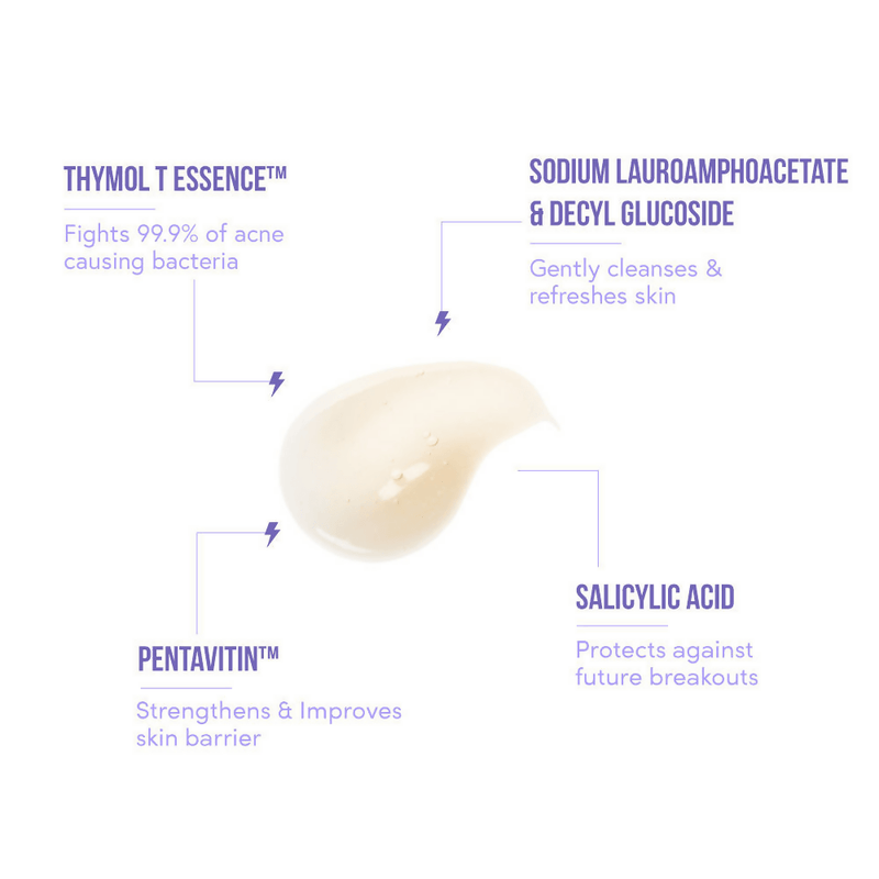 Acne Squad Kick Start Cleanser With Salicylic Acid & Thymol T Essence