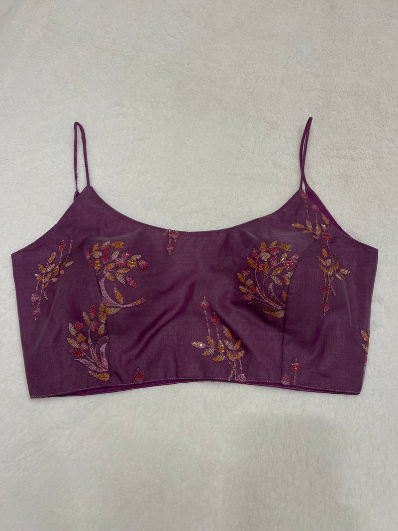 Divine Organza Purple Blouse