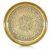 BENGALEN Brass Pooja Plate Puja Thali Very Small 4 Inch Arti Thali Set Traditional Designed Handcrafted Thal for Puja Ghar Home Office Mandir Diwali Weeding Return Gift Items