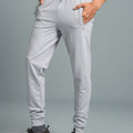 Men Combed Cotton Rich Jogger with Side Pockets Grey Melange JP1