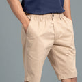 Men 100% Combed Cotton Golf Boxer Shorts Beige GS3