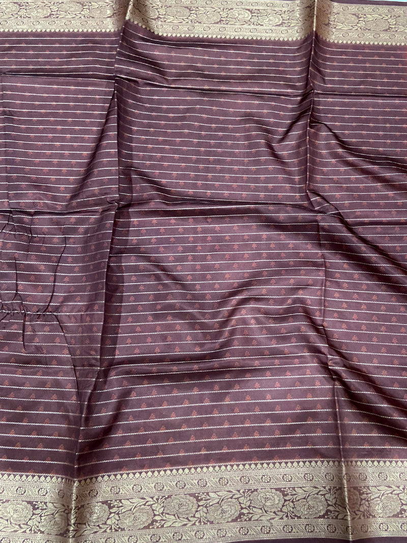 Pink Chex Radiance Banarasi Silk Saree