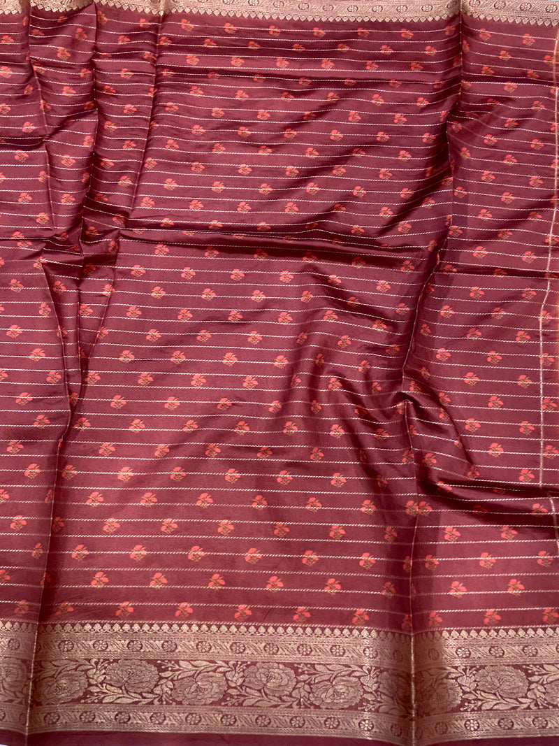 Yellow Chex Radiance Banarasi Silk Saree