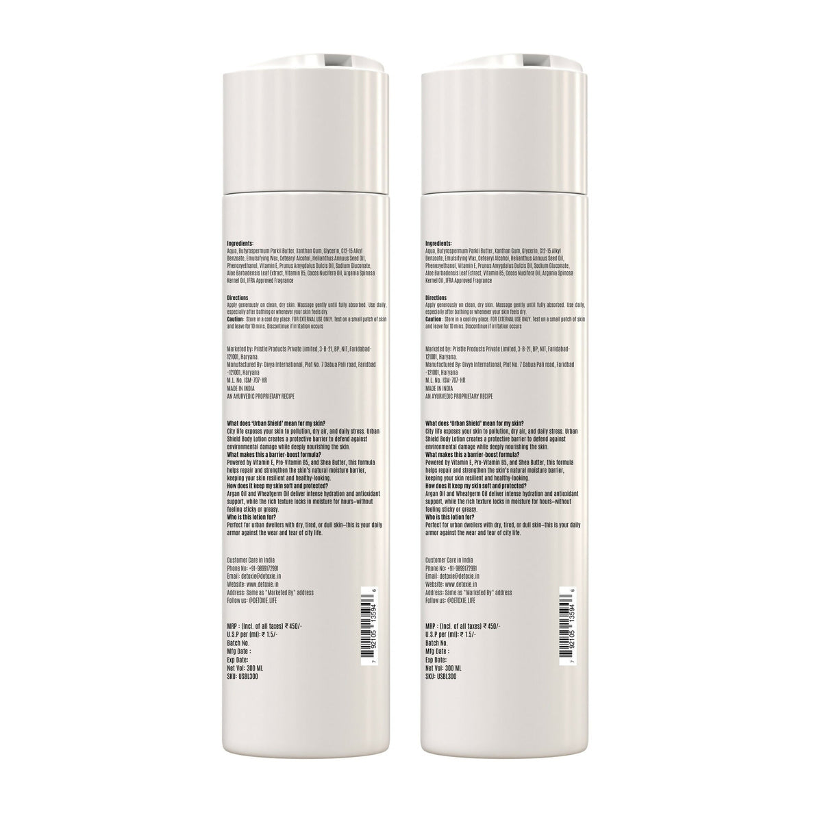 Detoxie Urban Shield Body Lotion