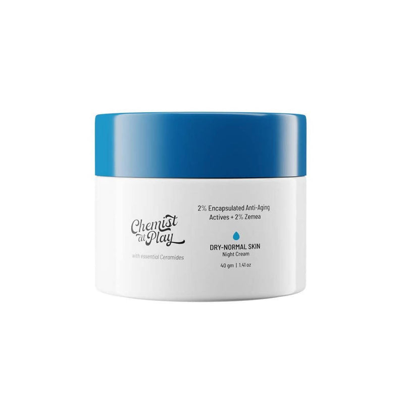 Chemist At Play Dry-Normal Skin Night Cream with Extra Moisture, Reduce Redness, and Reduce Inflammation