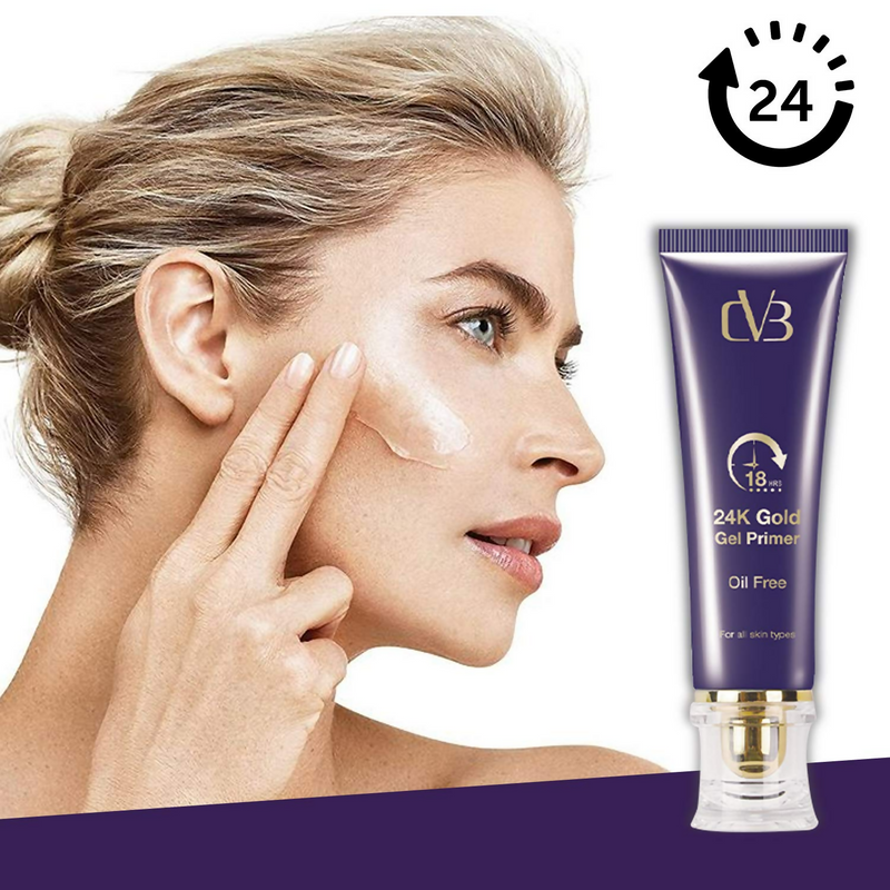 CVB C15 24K Gold Gel Primer for Pores Minimization Anti-Ageing Oil-Free