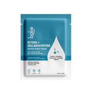Bake Retinol + Collagen Peptide Serum Sheet Mask packaging on a white background
