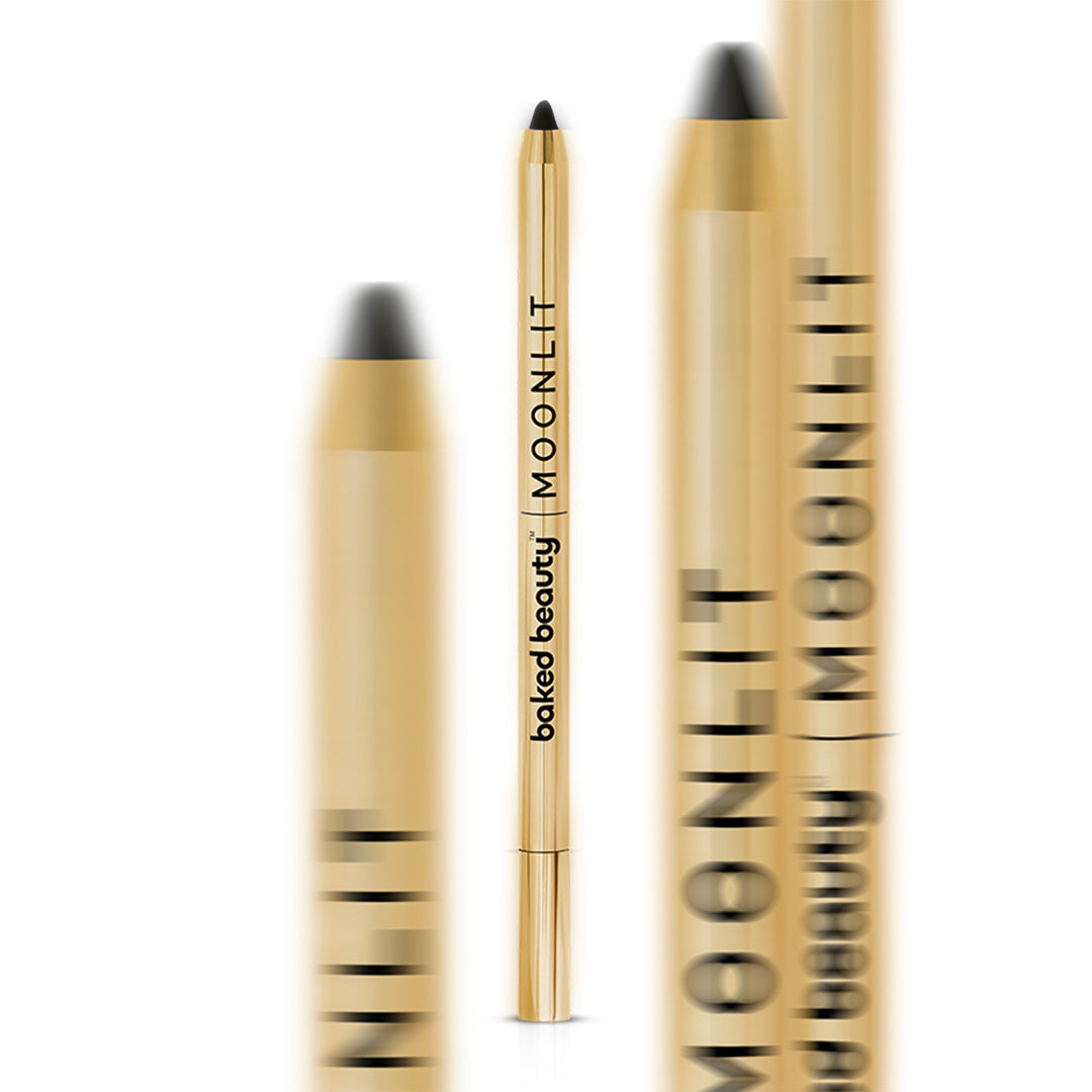 Two makeup pencils with 'MOONLIT' branding on a white background