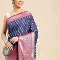 Banarasi Katan Silk Butti Design Festive Wear Saree