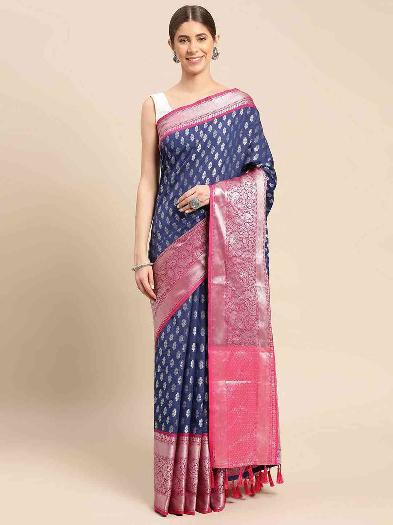 Banarasi Katan Silk Butti Design Festive Wear Saree