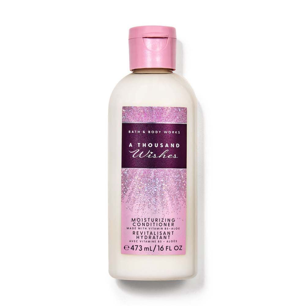 Bath & Body Works 'A Thousand Wishes' moisturizing conditioner bottle on a white background