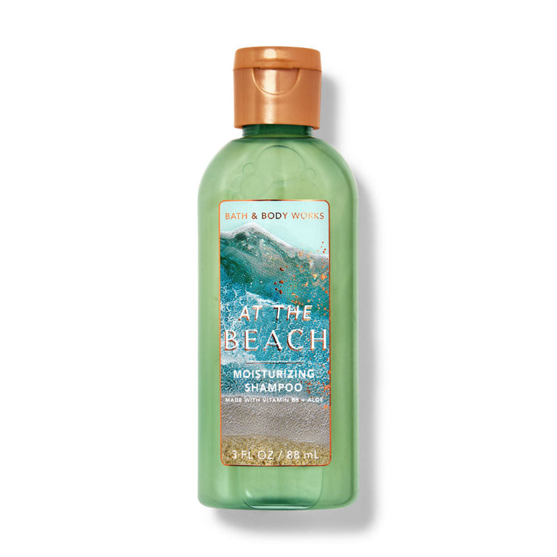 Bath & Body Works 'At the Beach' shampoo bottle on a white background