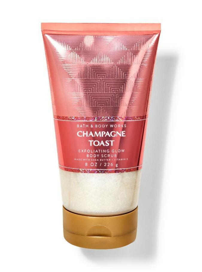 Bath & Body Works Champagne Toast body scrub on a white background