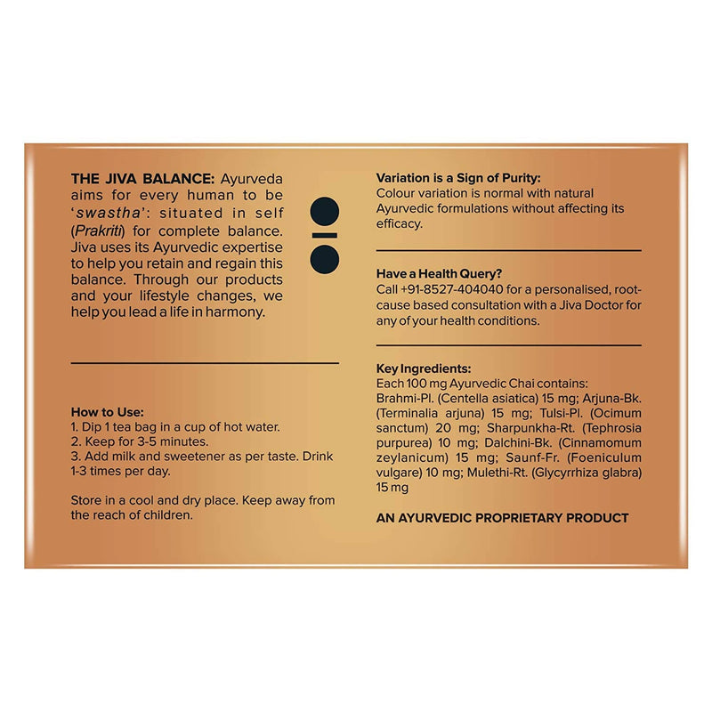 Jiva Ayurveda Ayurvedic Chai