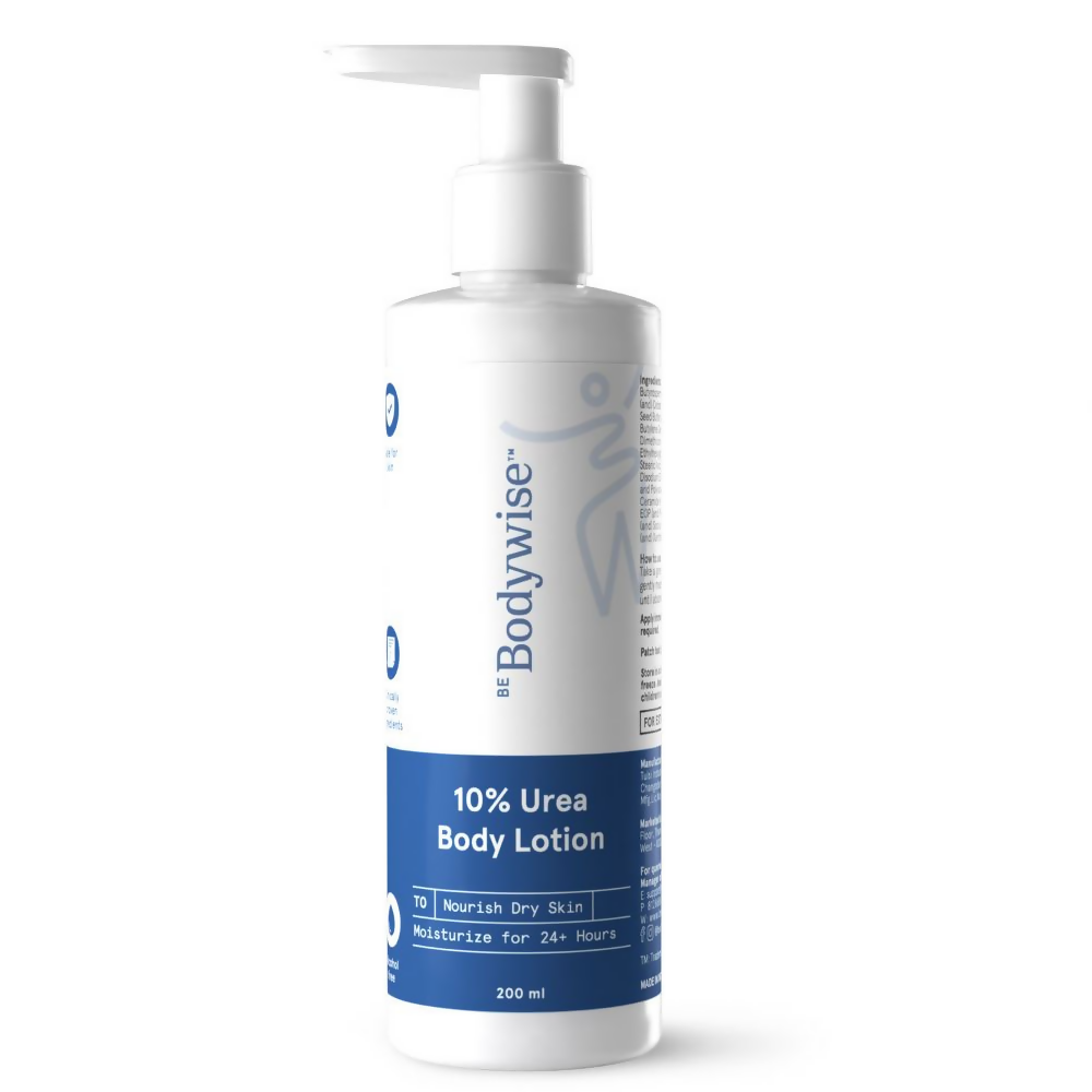 Bodywise 10% Urea Body Lotion bottle on a white background