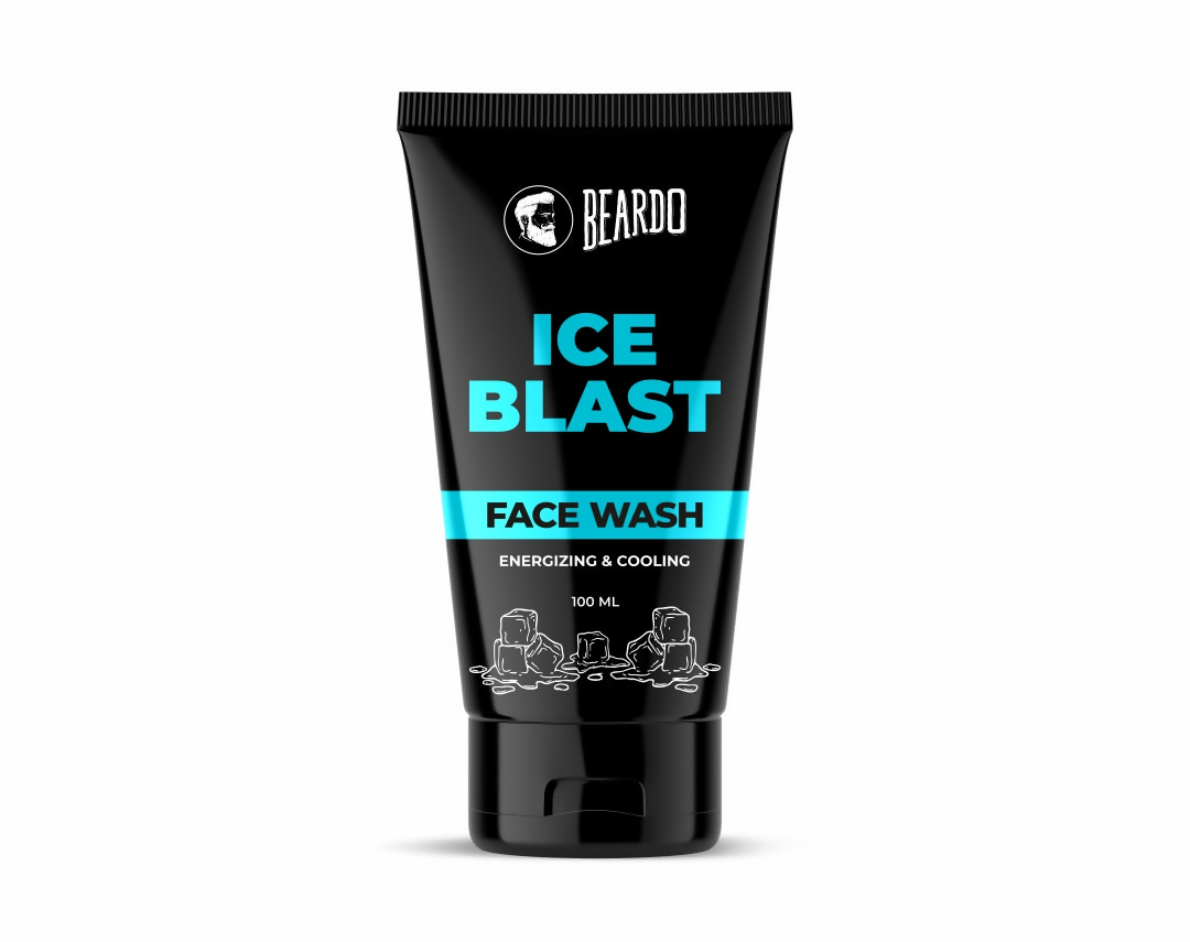 Beardo Ice Blast face wash tube on a white background