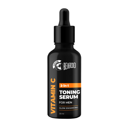 Beardo Vitamin C Toning Serum bottle on a white background