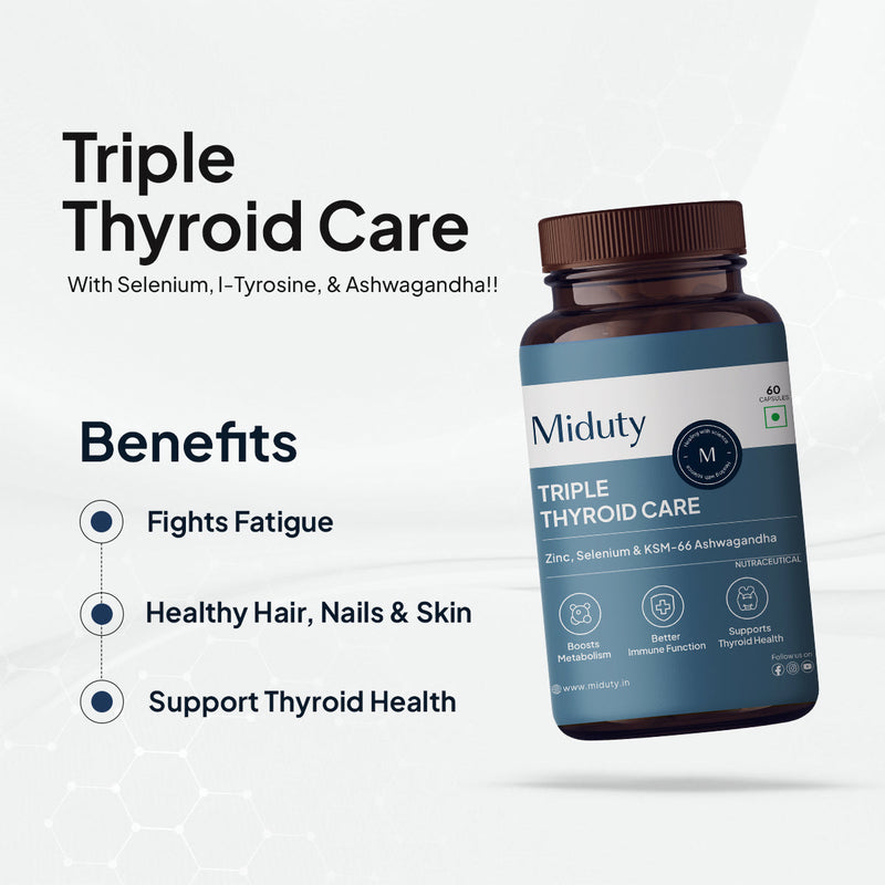 Miduty by Palak Notes Triple Thyroid Care Capsules
