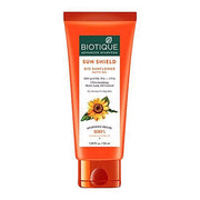 Biotique Sun Shield Bio Sunflower Matte Gel tube on a white background