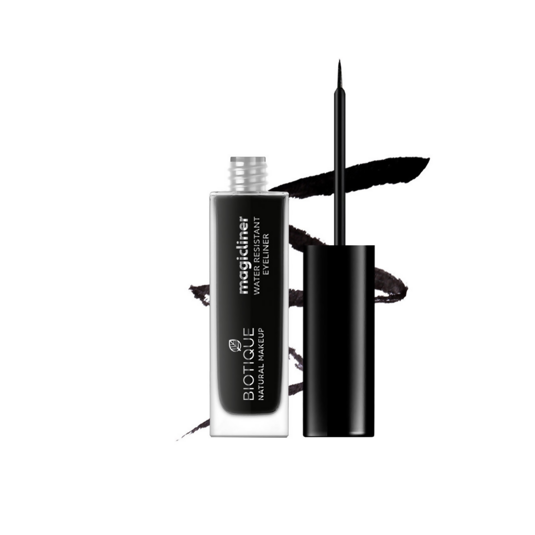 Biotique eyeliner with applicator on a white background