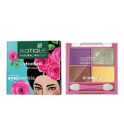 Biotique eye makeup palette with packaging on a white background