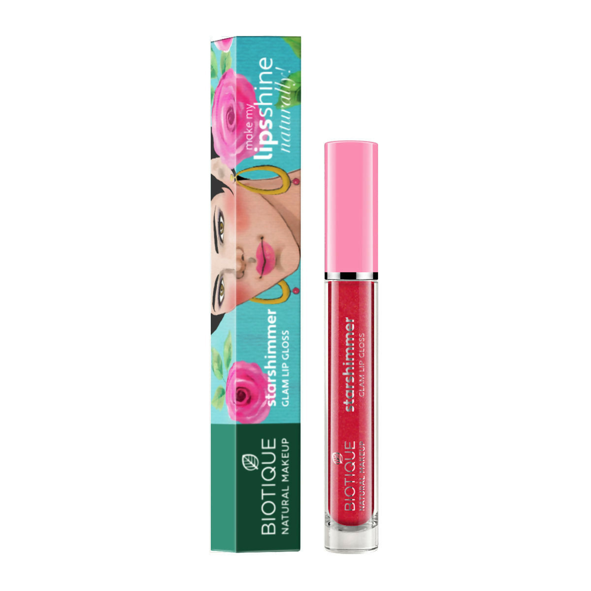 Lip gloss with packaging featuring a cartoon character on a white background