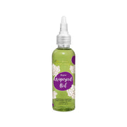 Bottle of Grapeseed Oil with a purple label on a white background