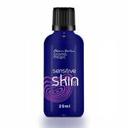 Bottle of Aroma Magic sensitive skin oil on a white background