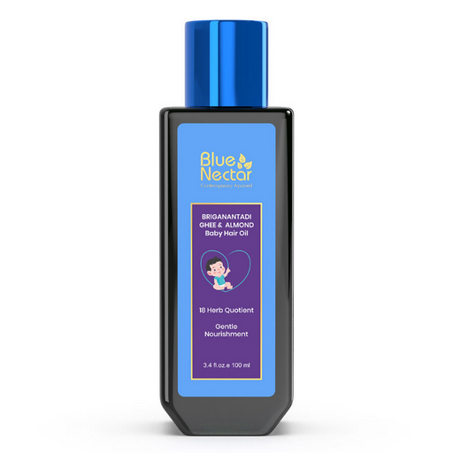 Blue Nectar Baby Hair Oil With Organic Ghee & Almond Oil
